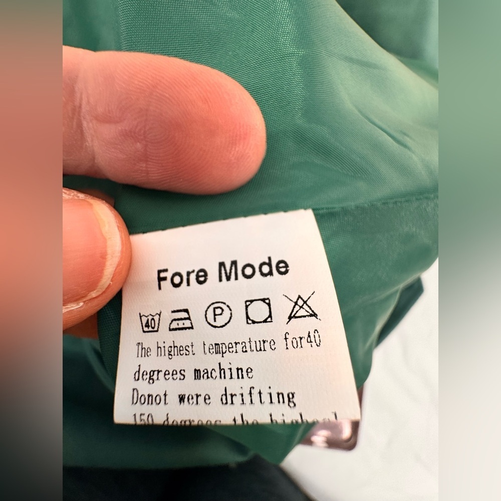 Foremode .Green Trench Coat - Picture 10 of 11